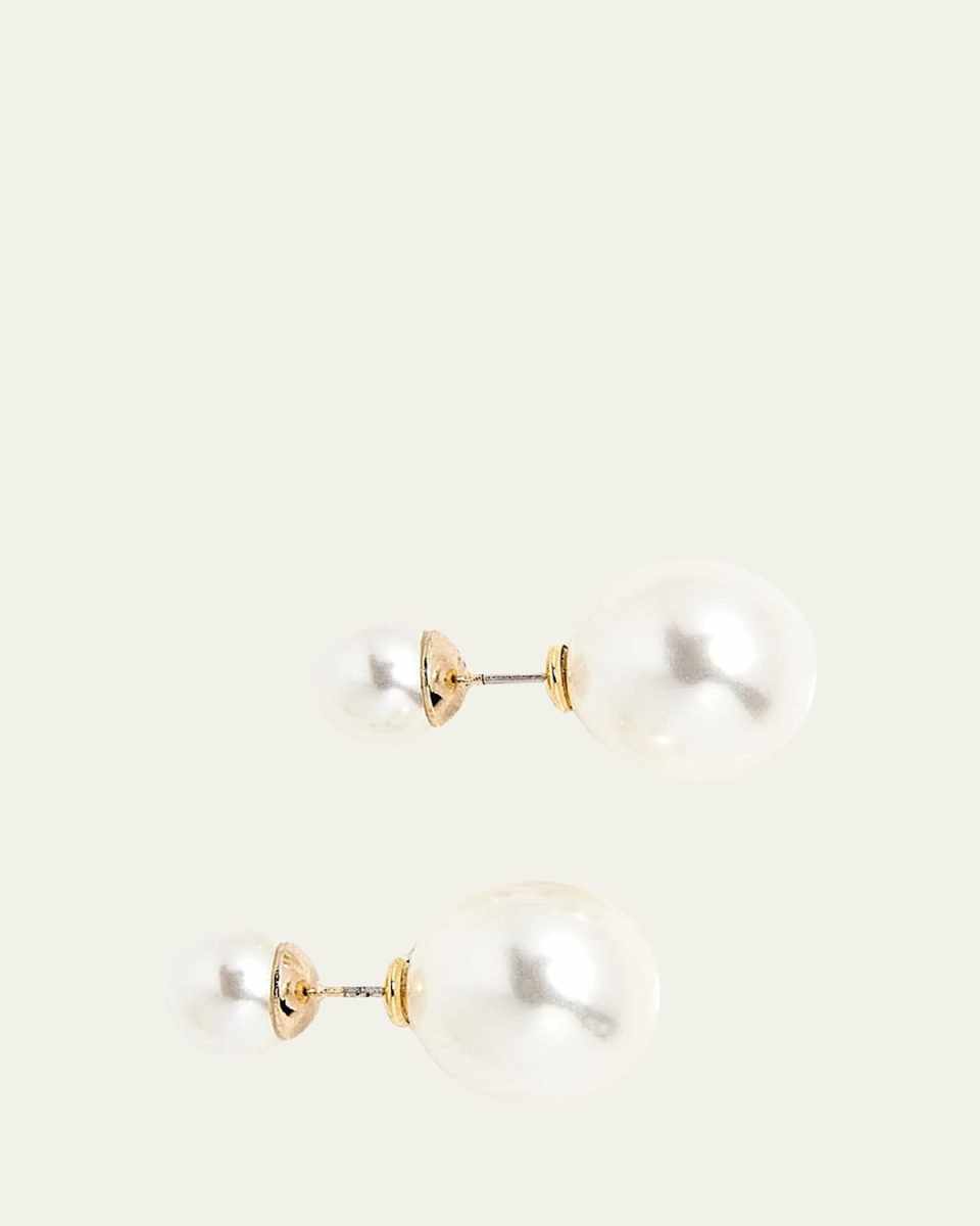 Double Ball Pearly Earrings